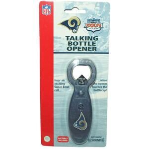 No Sound - Vintage NFL Rams Football Bottle Opener Drinkware or Tailgate Tool